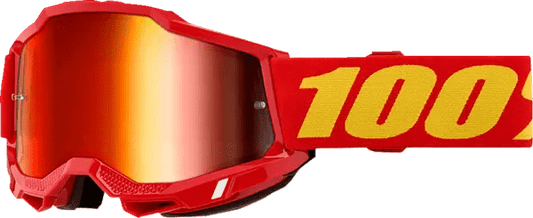 100% Accuri 2 crossbril rood/geel – rode spiegellens