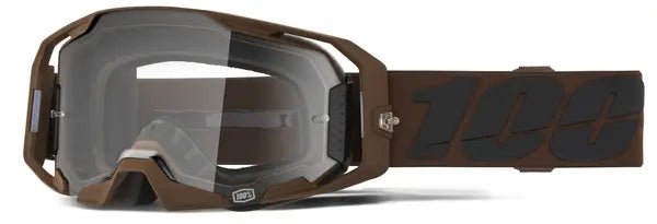 100% ARmatic crossbril zwart/bruin – heldere lens - MxProStoreParts