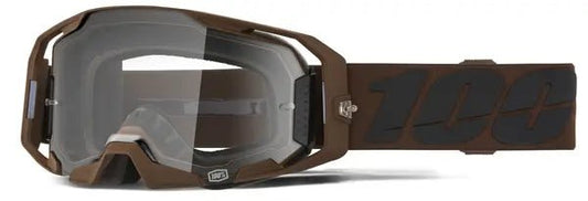 100% ARmatic crossbril zwart/bruin – heldere lens