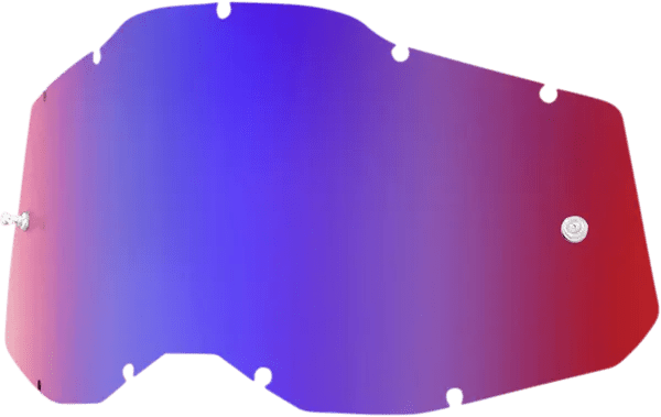 100% Accuri 2/Racecraft 2/Strata 2 brillens – blauw/rood/spiegel - MxProStoreParts