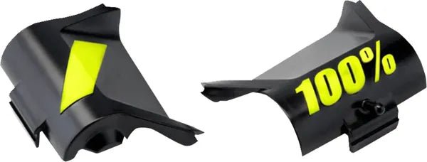 100% ForeCast roll-offdeksels zwart/fluor geel – paar - MxProStoreParts