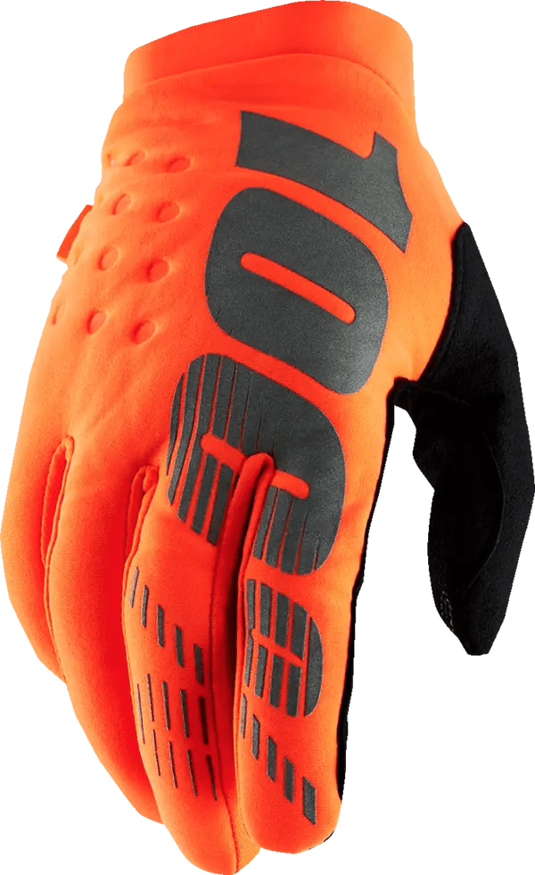 100% Brisker crosshandschoenen oranje/zwart - MxProStoreParts