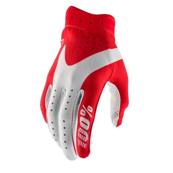100% iTrack crosshandschoenen wit/rood - MxProStoreParts