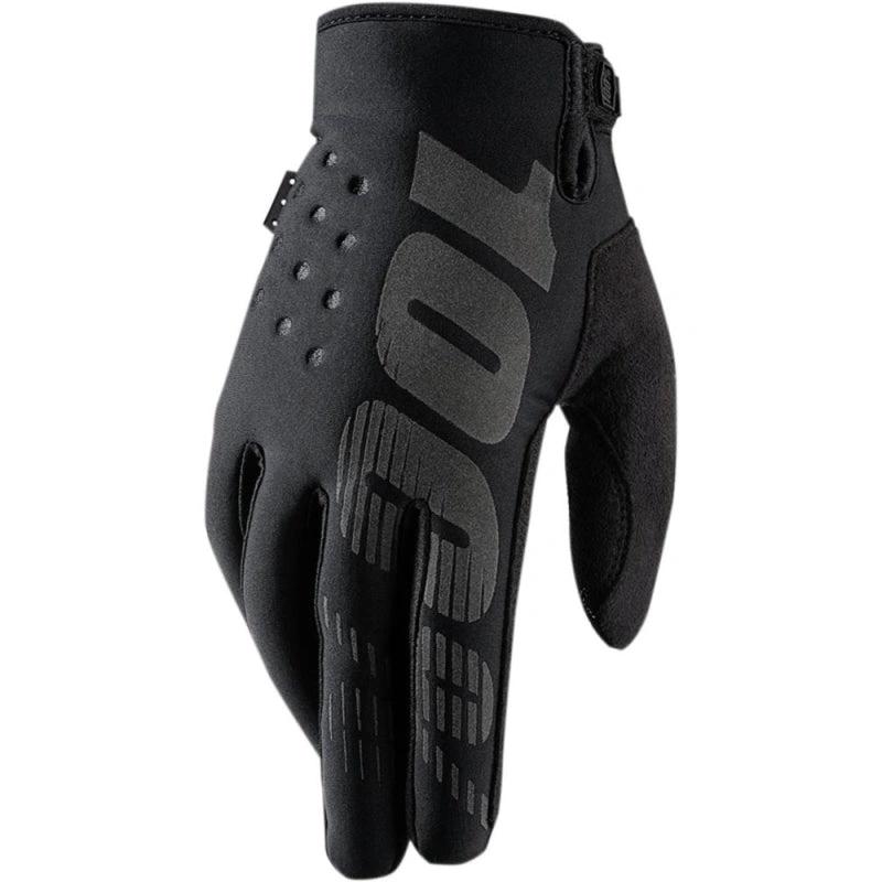 100% Guantes de clima frío Talla XL Brisker negro - MxProStoreParts