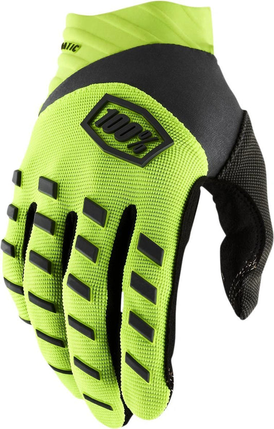 100% guantes Airmatic Amarillo Fluor Talla Infantil M