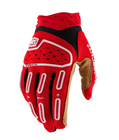100% gants Airmatic 2 Rouge / Noir Pointure M Collection 2026 - MxProStoreParts