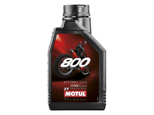 Motul 800 huile moteur 2 temps 100% synthétique 1 litre
