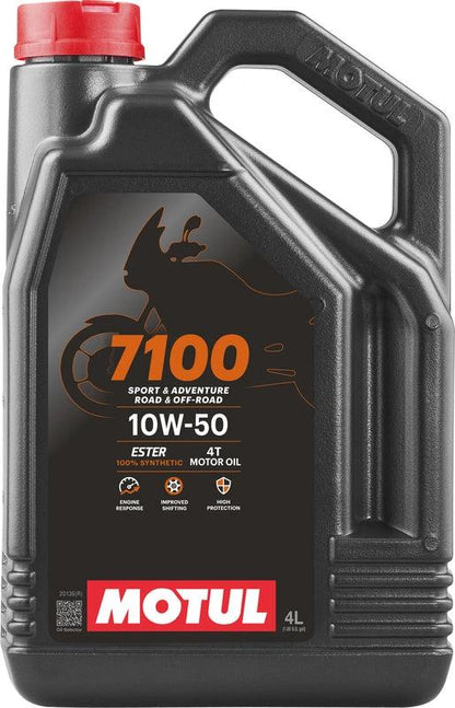 Motul 7100 4T 10W50 100% Synthetic 4 Liters - MxProStoreParts