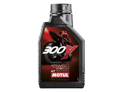 Motul 300V 15W50 Ligne Factory Course Routière 4T 1 Litre - MxProStoreParts