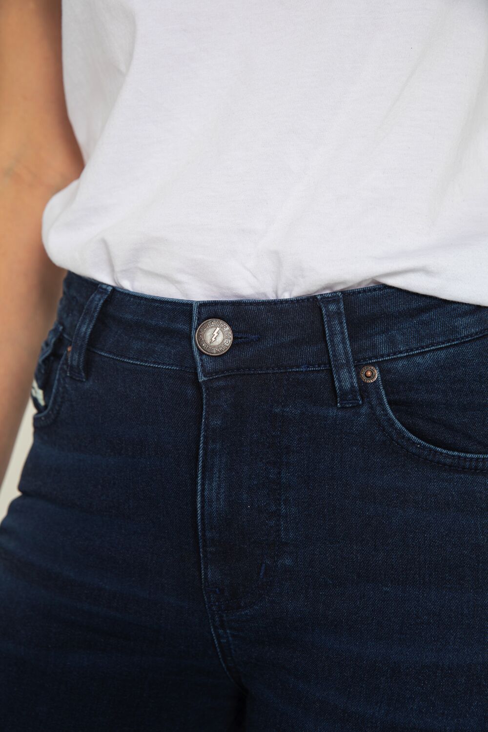 JOHN DOE damesmotorjeans indigo, maat 36/32