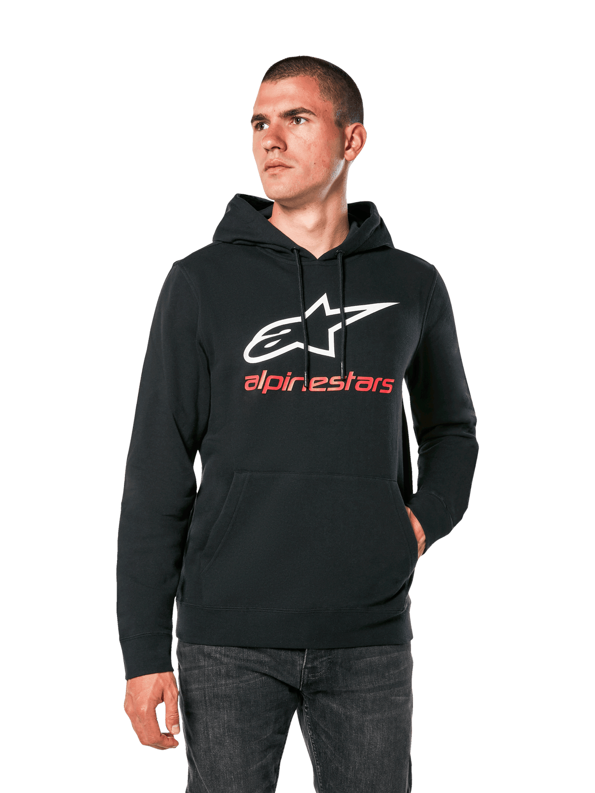 Alpinestars Always V3 Hoodie Noir Blanc Rouge - MxProStoreParts