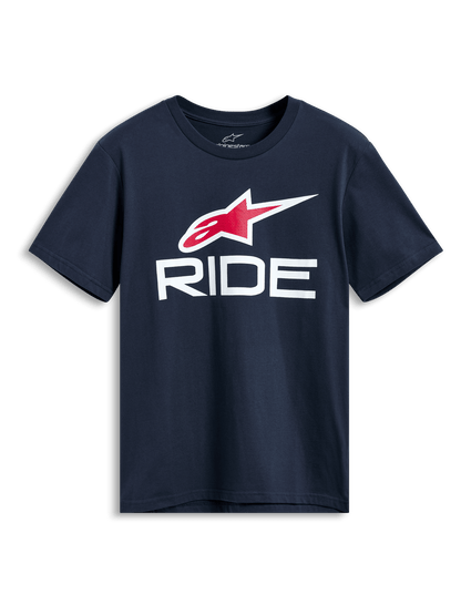 Alpinestars T-shirt Ride 4.0 CSF Bleu Marine, Blanc et Rouge - MxProStoreParts