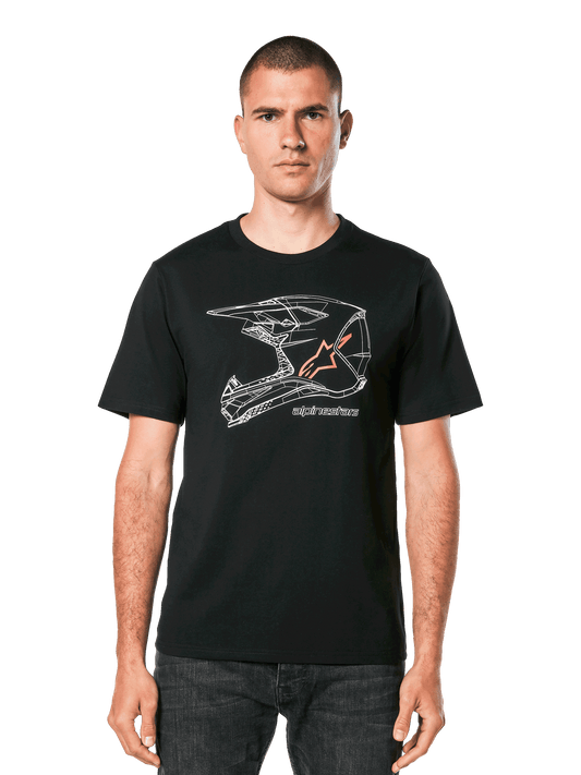 Alpinestars Casco MX CSF Camiseta de Manga Corta Negra