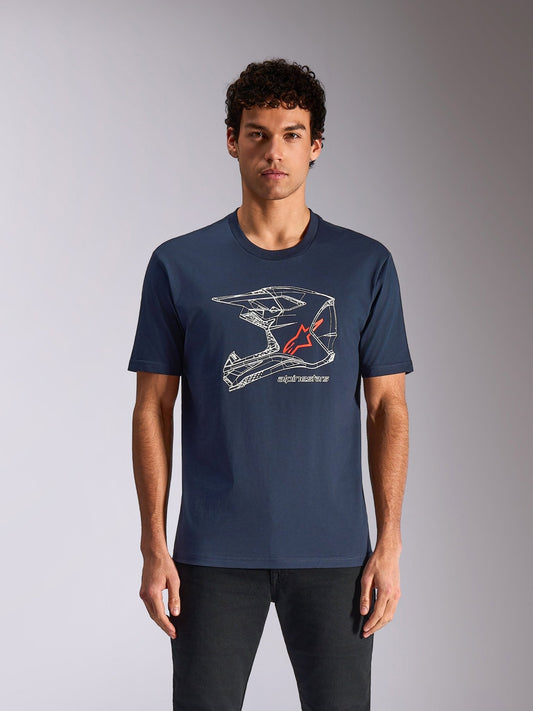 Alpinestars T-Shirt MX Helmet CSF Navy