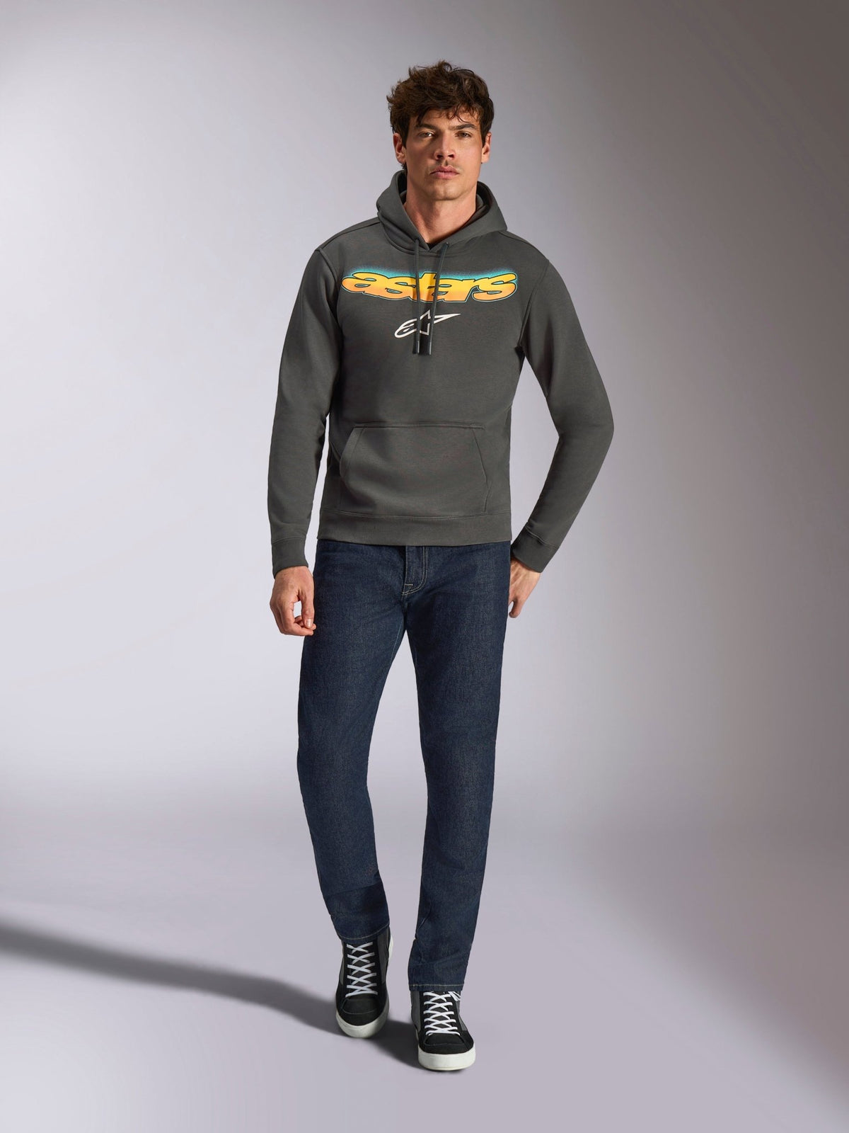 Alpinestars Sudadera con Capucha Ellipsoid Gris Peltre - MxProStoreParts