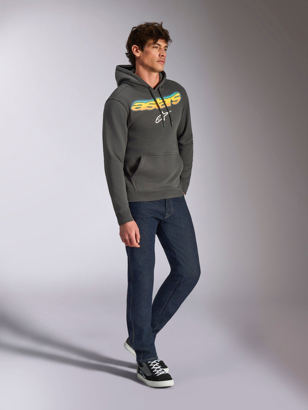 Alpinestars Sudadera con Capucha Ellipsoid Gris Peltre - MxProStoreParts