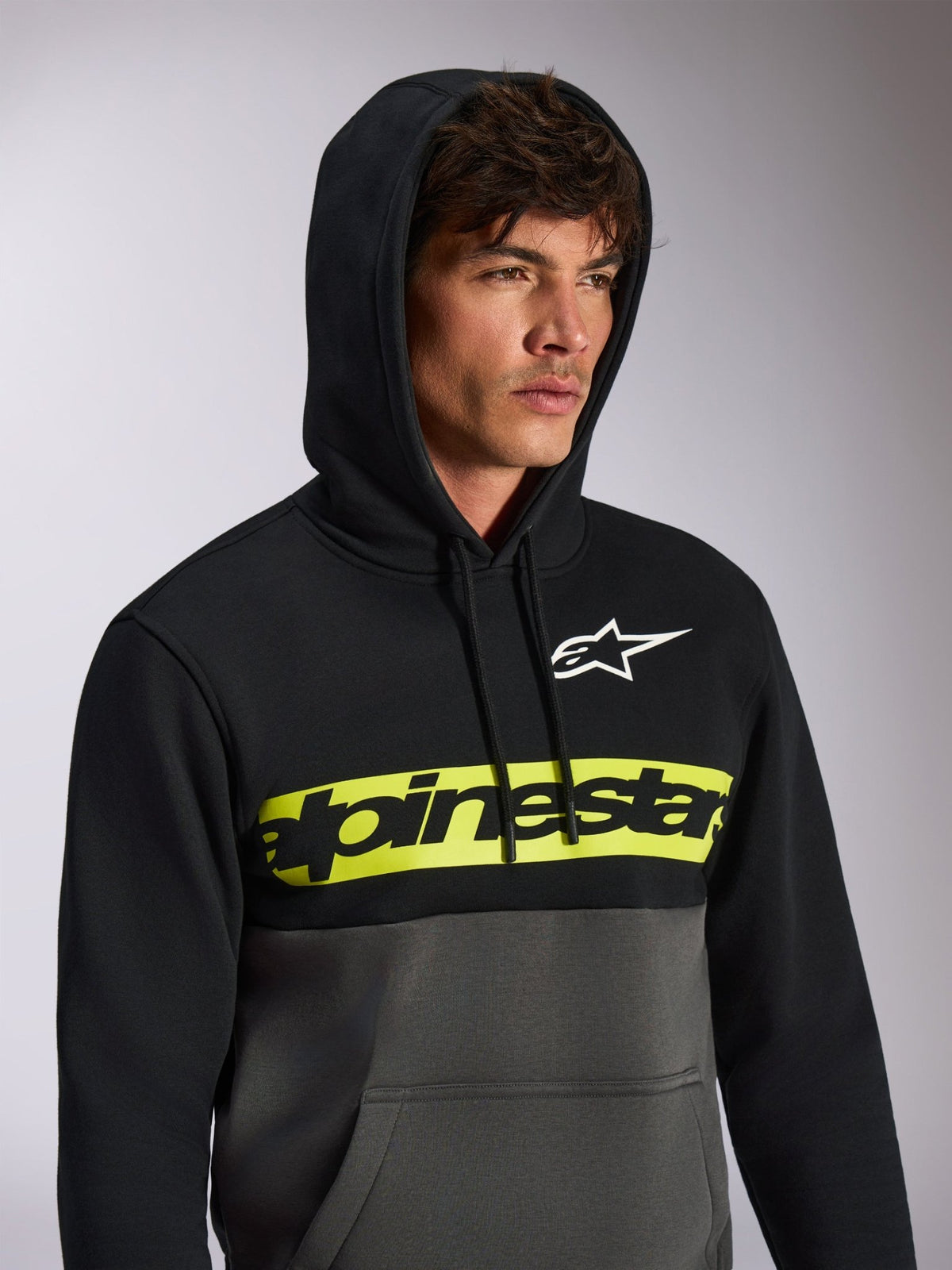 Alpinestars Sudadera con Capucha Parallel Negro Gunmetal - MxProStoreParts