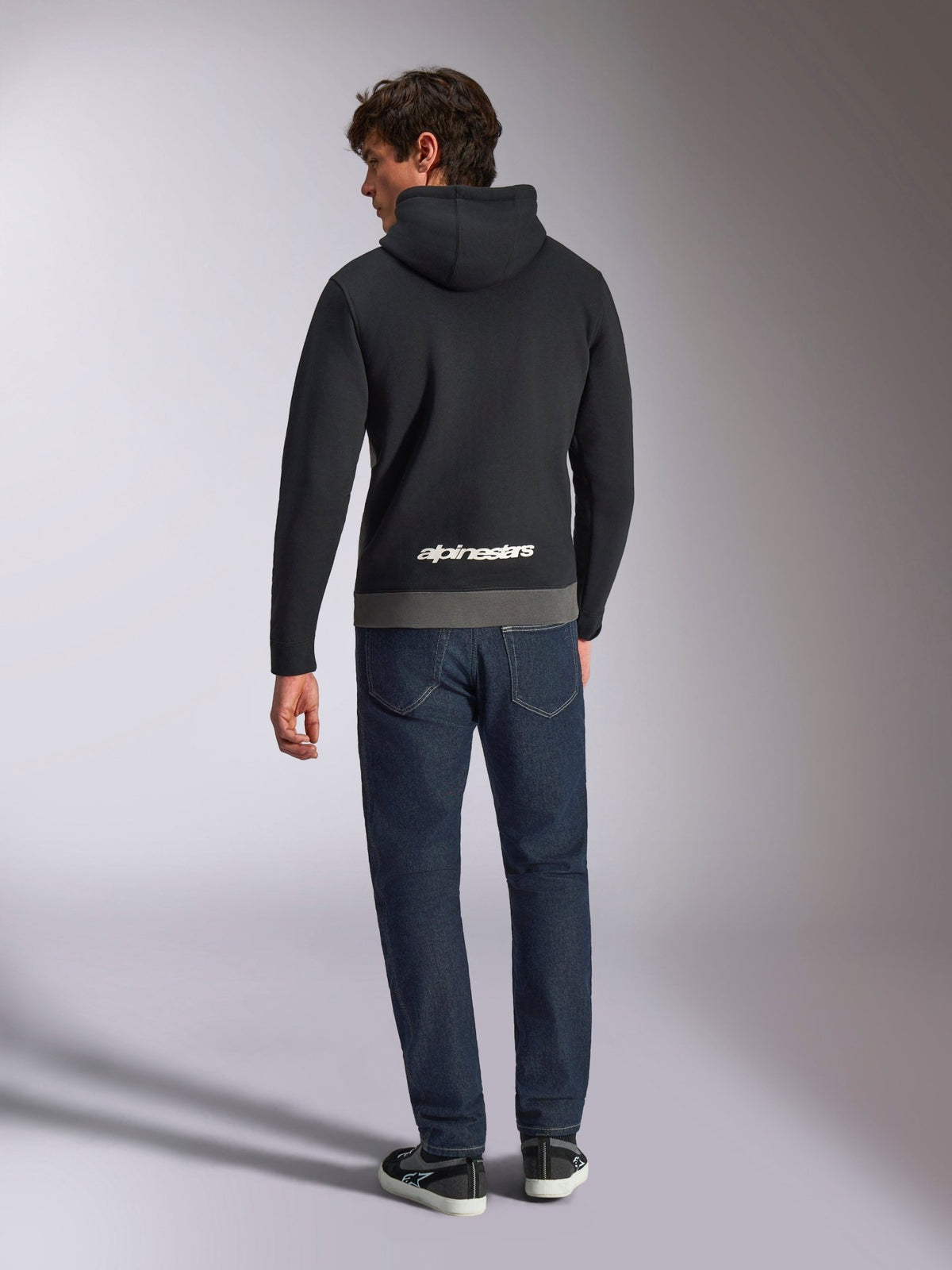 Alpinestars Sudadera con Capucha Parallel Negro Gunmetal - MxProStoreParts