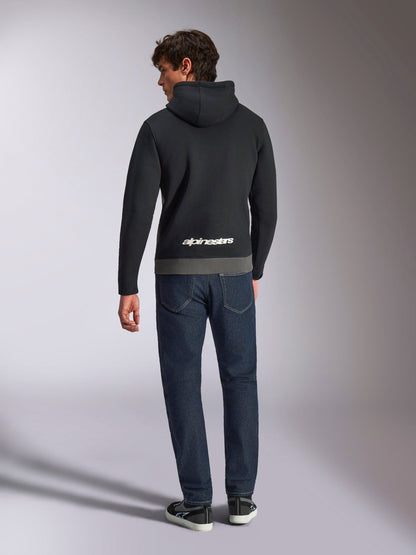 Alpinestars Sudadera con Capucha Parallel Negro Gunmetal - MxProStoreParts