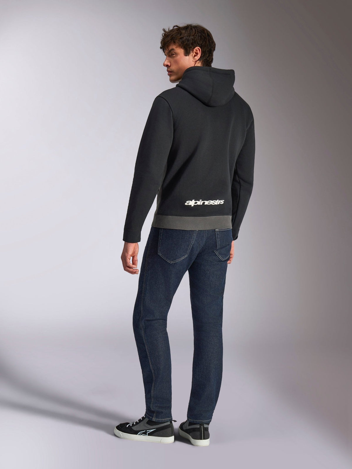 Alpinestars Sudadera con Capucha Parallel Negro Gunmetal - MxProStoreParts