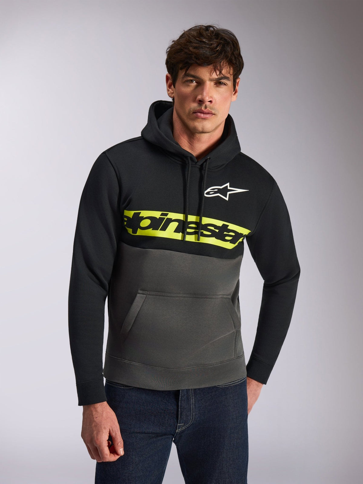 Alpinestars Sudadera con Capucha Parallel Negro Gunmetal - MxProStoreParts