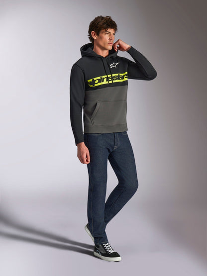 Alpinestars Sudadera con Capucha Parallel Negro Gunmetal - MxProStoreParts
