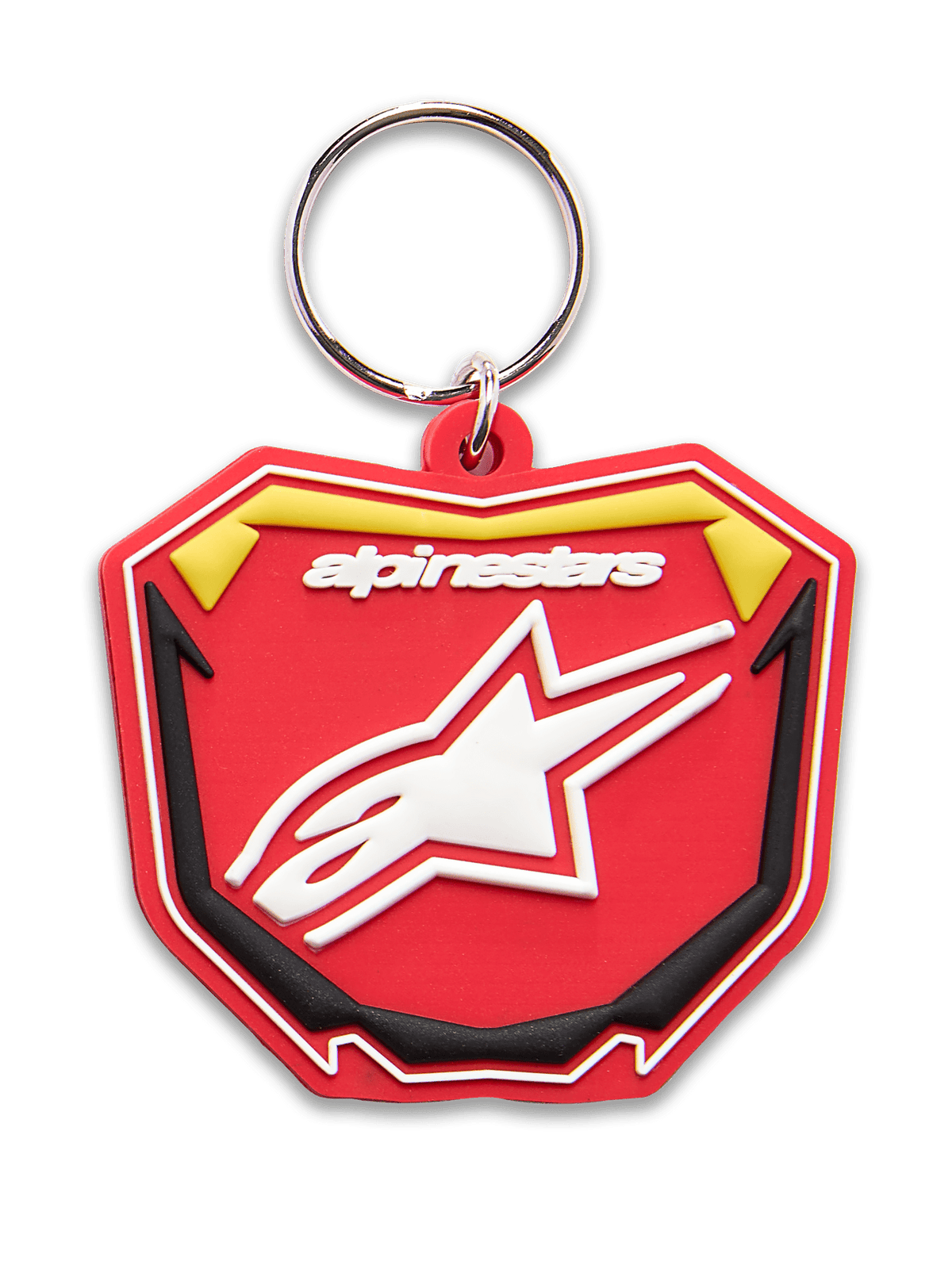 Alpinestars Plate Keyfob Red/Yellow/Black – 1216-91200-3510 - MxProStoreParts