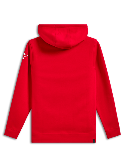 Alpinestars Linear Wordmark V3 Sudadera con capucha de forro polar Rojo Blanco Blanco - MxProStoreParts