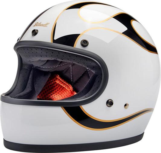 HELMET GRINGO GLOSS WHITE/BLAC HELMET GRINGO W/B FLAM MD