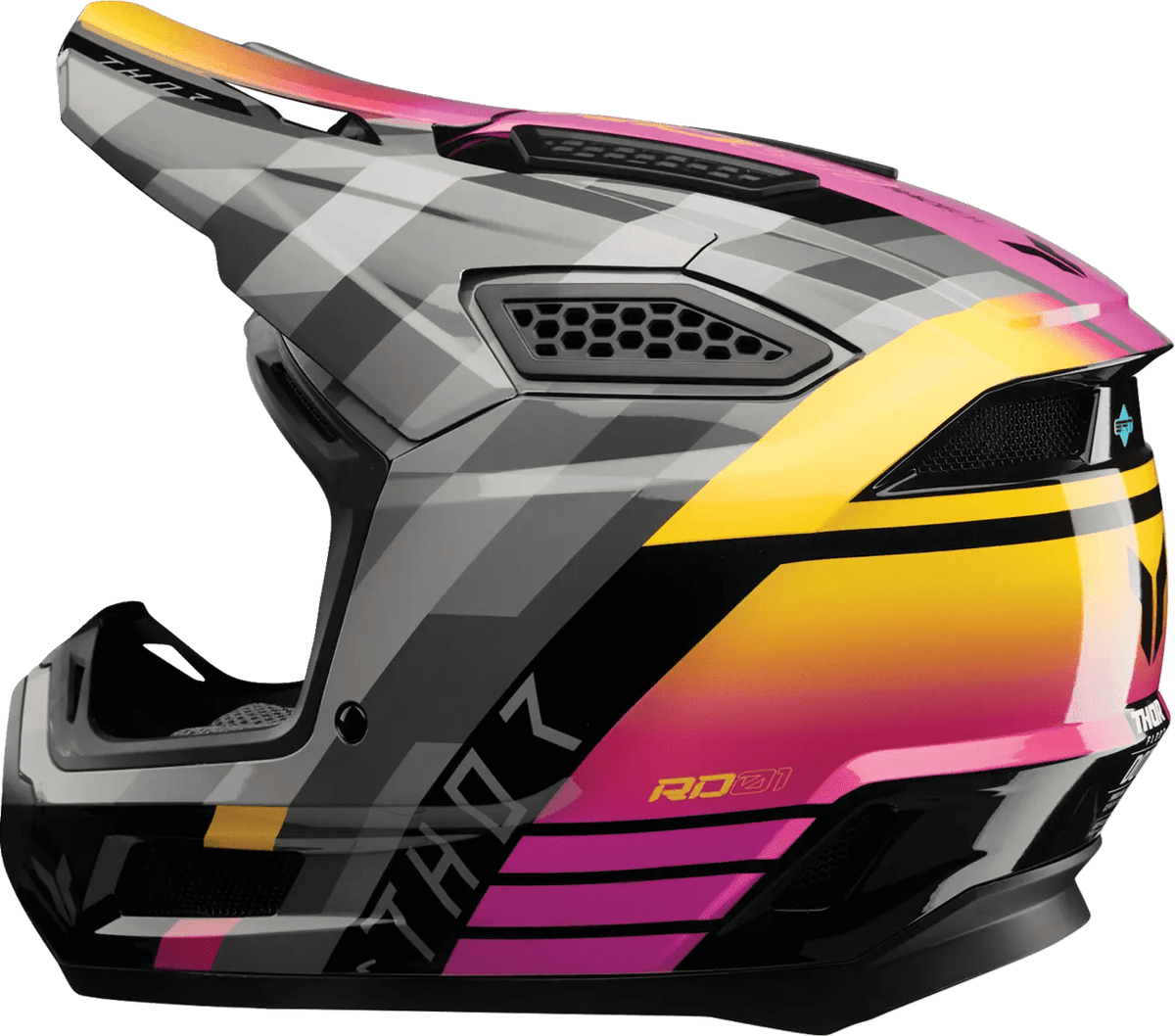THOR Fleet Camber Casque Moto ERT Polycarbonate Noir - MxProStoreParts