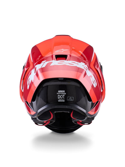 Alpinestars Helmet Supertech S-R10 Arius Black/White/Duo Red - MxProStoreParts