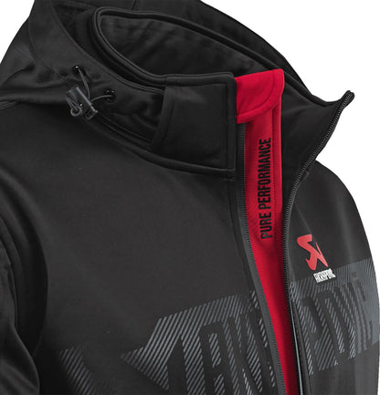 AKRAPOVIC Corpo softshelljas voor dames, zwart/rood, maat S - MxProStoreParts