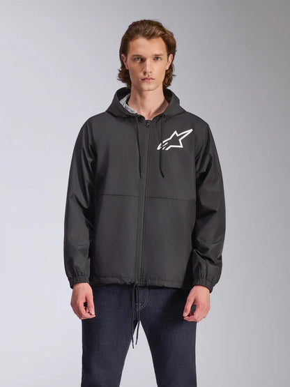 Alpinestars Jacket Speeder Chromium Windbreaker Black/White - MxProStoreParts