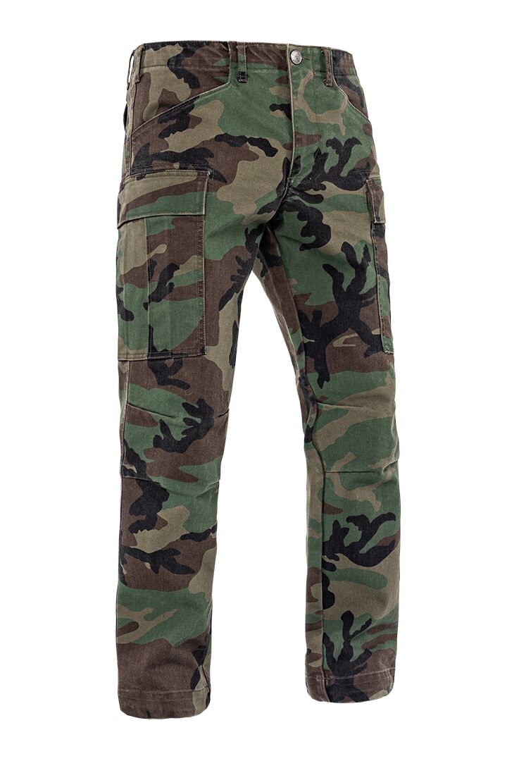 JOHN DOE Regular Cargo Mono herenmotorbroek Camo Green, maat 34/32 - MxProStoreParts
