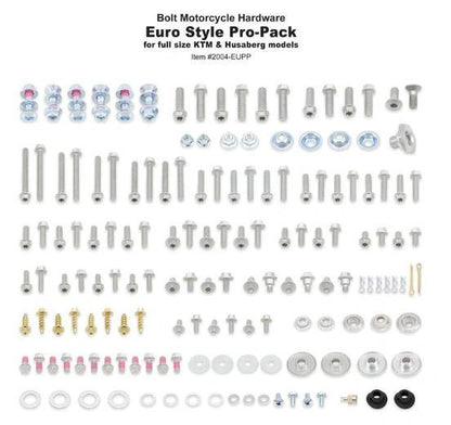 Pack Bolt Pro Estilo Euro para KTM, Husaberg y Husqvarna - MxProStoreParts