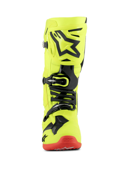 Alpinestars Tech 10 Botas de cross – Amarillo Fluo / Negro / Rojo Fluo - MxProStoreParts