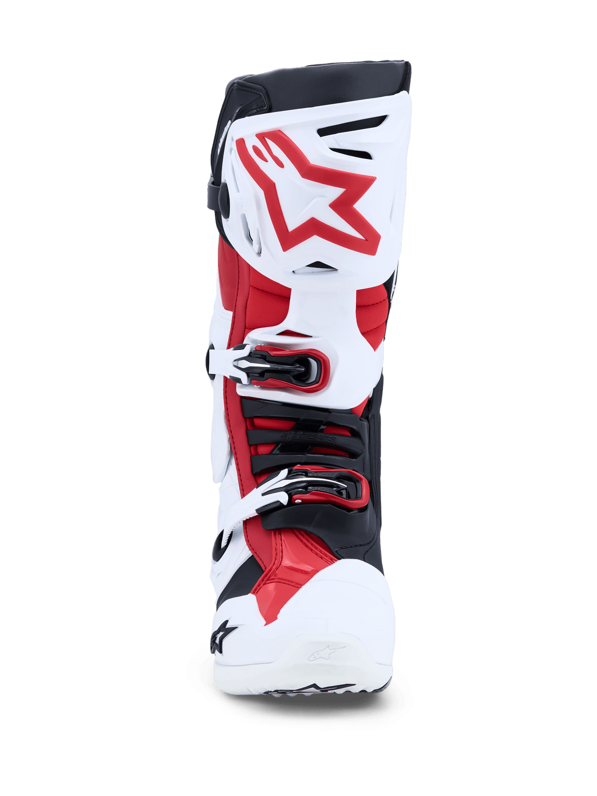 Alpinestars Tech 10 Botas de cross – Blanco / Negro / Rojo brillante - MxProStoreParts