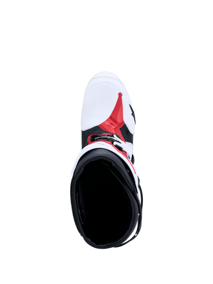 Alpinestars Tech 10 Botas de cross – Blanco / Negro / Rojo brillante - MxProStoreParts