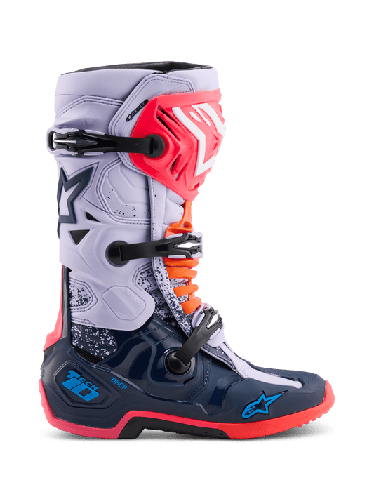 Alpinestars Tech 10 Records Bottes de Motocross Édition Limitée Multicolores