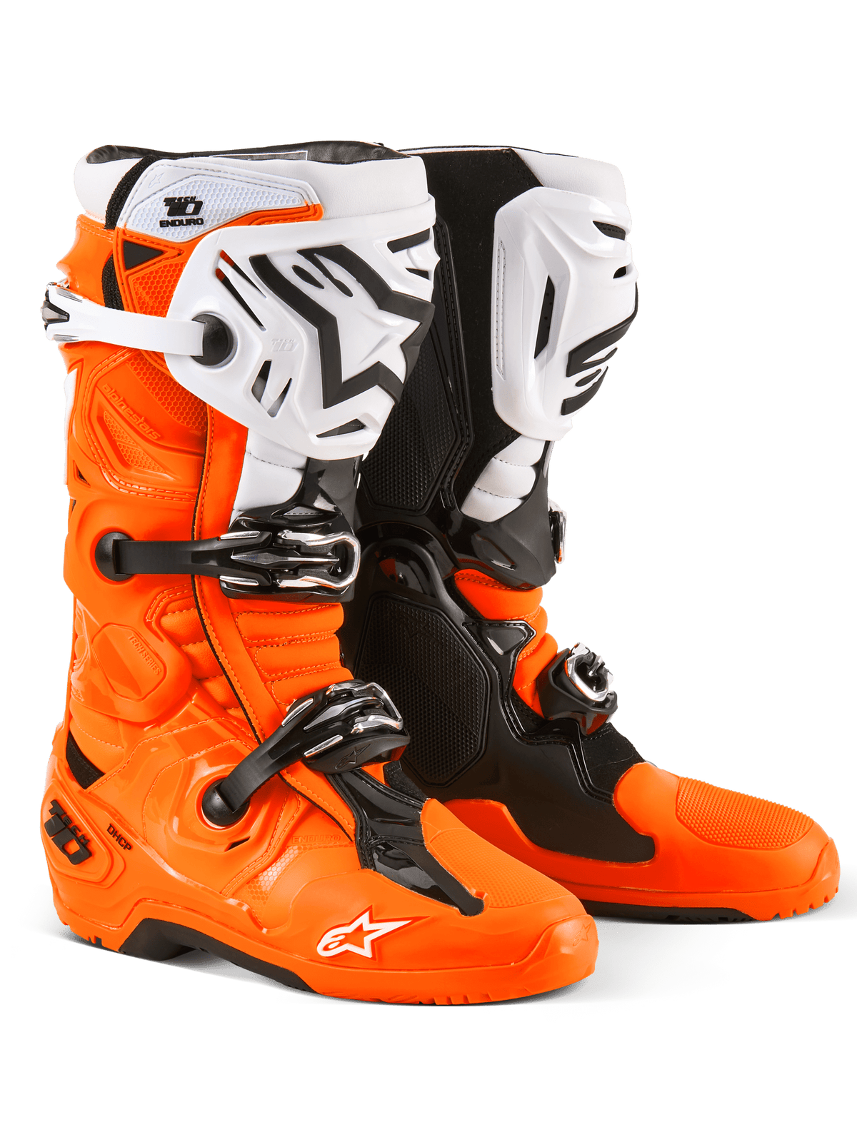 Alpinestars Tech 10 Botas de Enduro Cross – Fluo Naranja / Negro / Blanco - MxProStoreParts