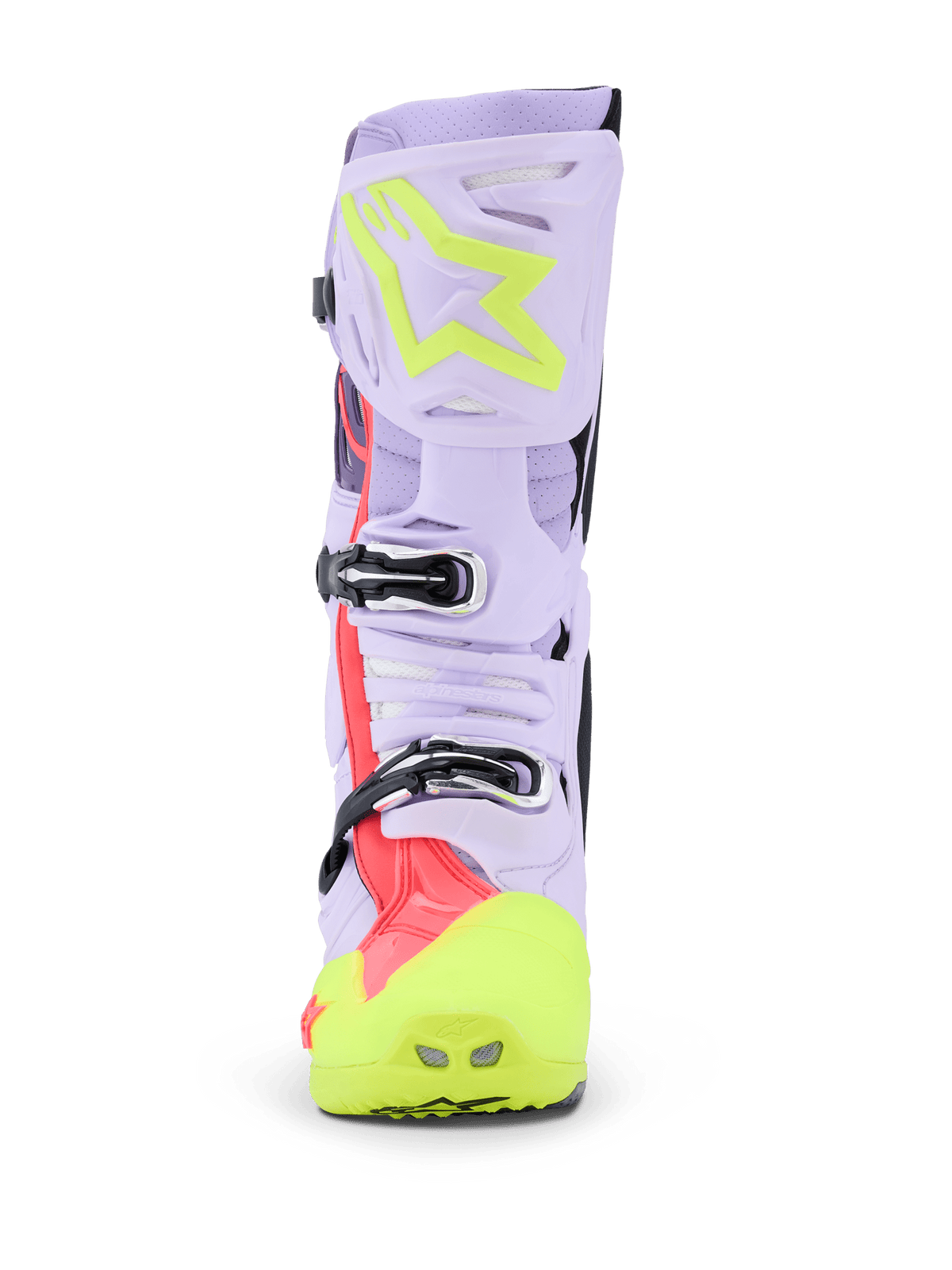 Alpinestars Tech 10 Supervented Cross Boots – Purple / Fluorescent Yellow / Diva Pink - MxProStoreParts