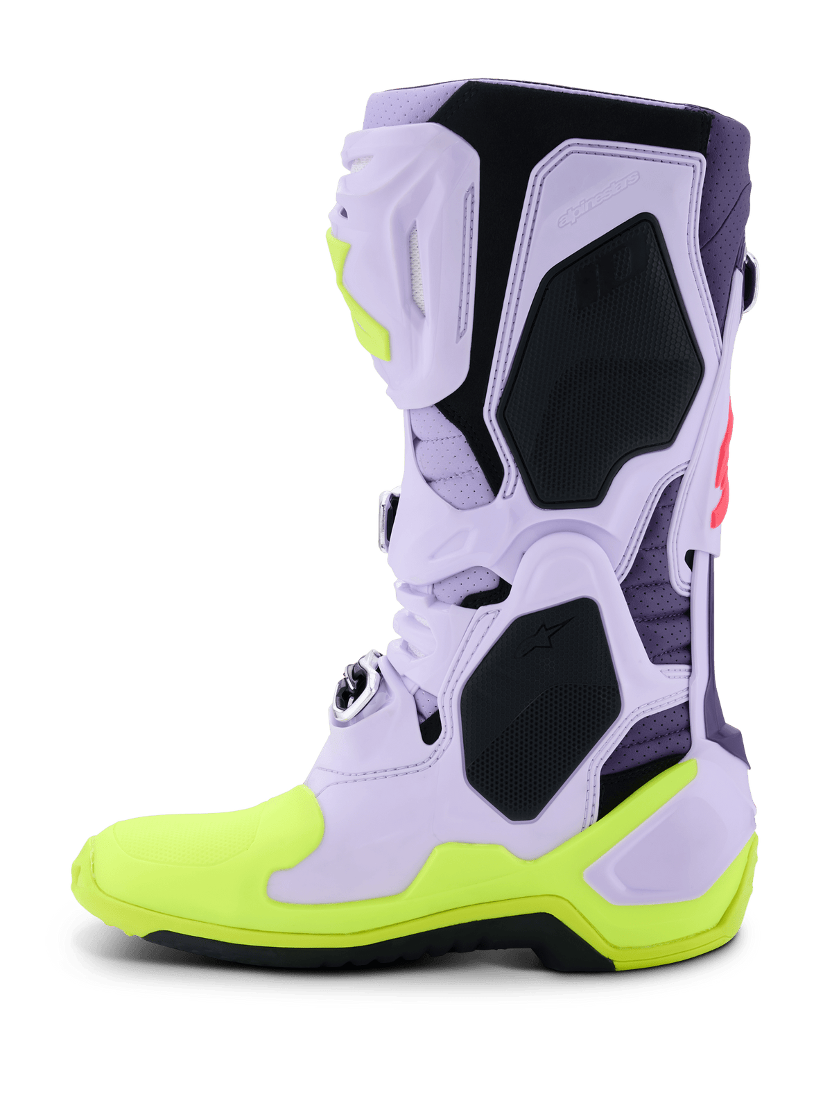 Alpinestars Tech 10 Supervented Cross Boots – Purple / Fluorescent Yellow / Diva Pink - MxProStoreParts