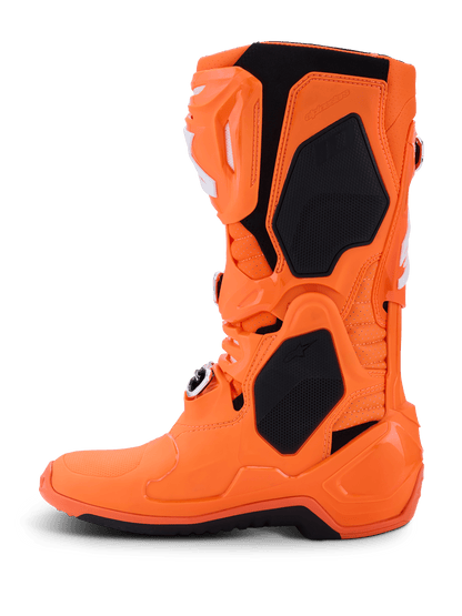 Alpinestars Tech 10 Supervented – Bottes cross – Orange fluo / Noir / Blanc - MxProStoreParts