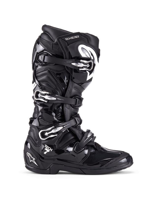 Alpinestars Tech 7 Botas de Motocross Negras con Protección TPU - MxProStoreParts
