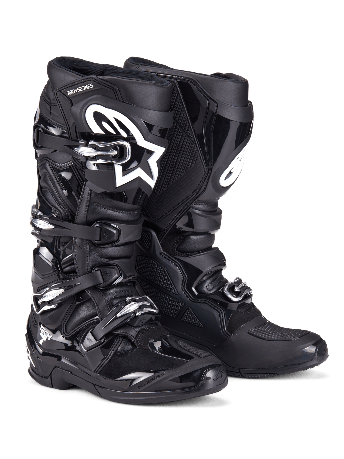 Alpinestars Tech 7 Botas de Motocross Negras con Protección TPU - MxProStoreParts