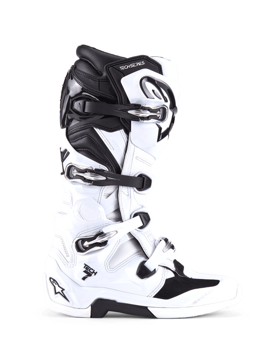 Alpinestars Tech 7 Bottes de Motocross Enduro Blanc Noir