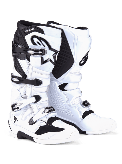 Alpinestars Tech 7 Bottes de Motocross Enduro Blanc Noir - MxProStoreParts