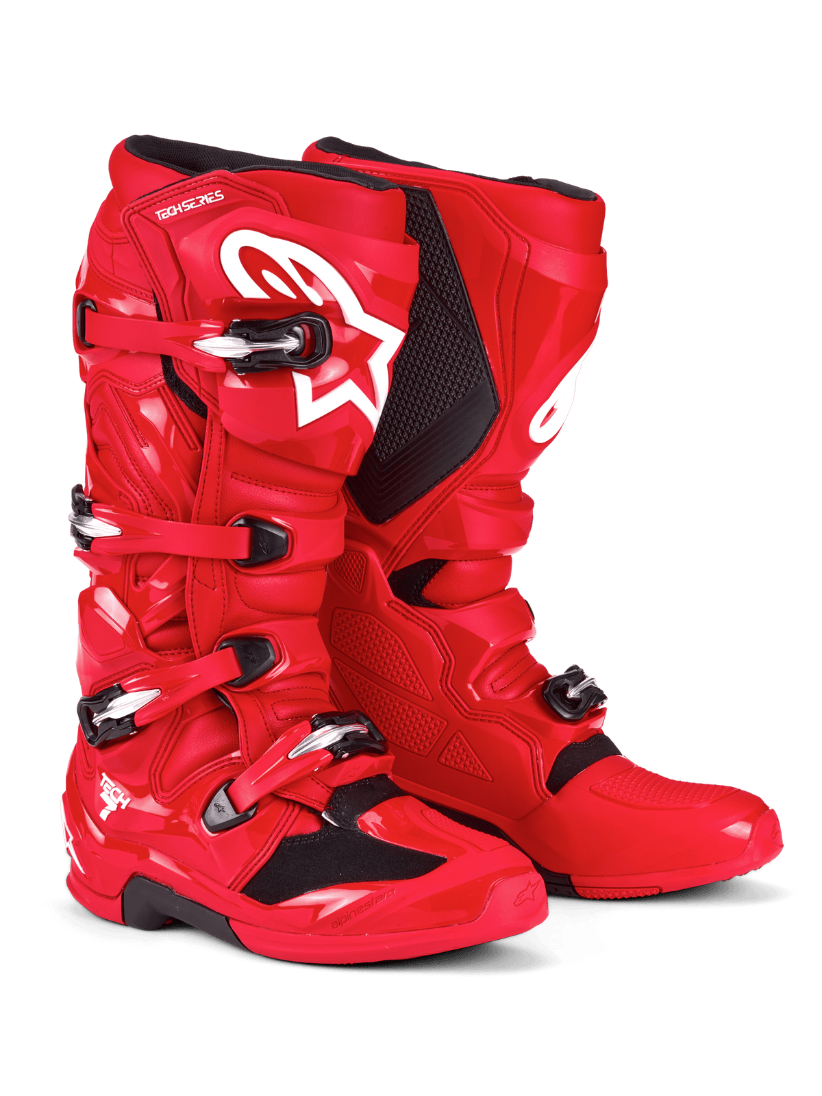 Alpinestars Tech 7 Motocross-Stiefel Leuchtend Rot - MxProStoreParts