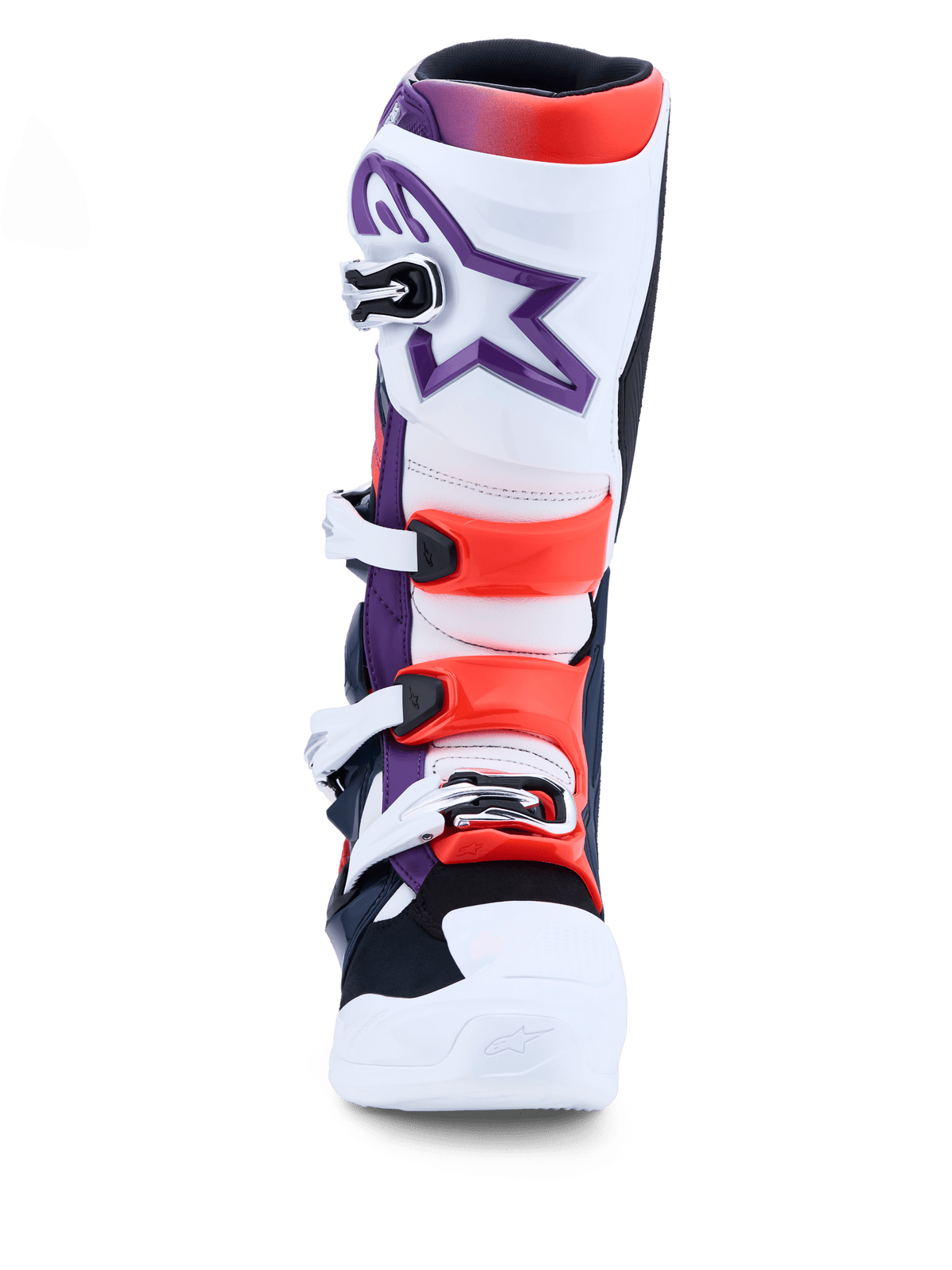 Alpinestars Tech 7 Botas Morado Blanco Azul Oscuro Rojo Fluorescente - MxProStoreParts