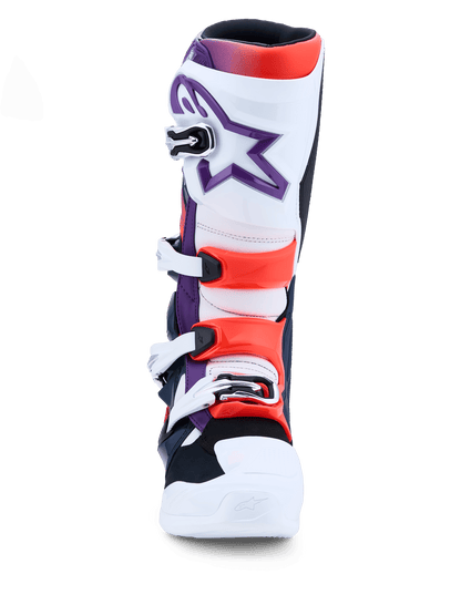 Alpinestars Tech 7 Botas Morado Blanco Azul Oscuro Rojo Fluorescente - MxProStoreParts